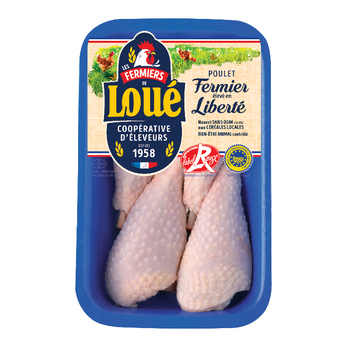 Pilons de poulet de Loué Label Rouge IGP Maine