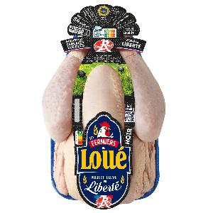 Poulet noir de Loué Label Rouge IGP Maine