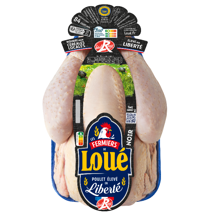 Poulet noir de Loué Label Rouge IGP Maine