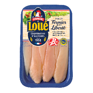 Aiguillettes de poulet blanc de Loué Label Rouge IGP Maine