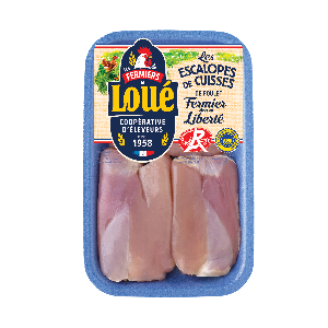 Escalopes de cuisses de poulet de Loué Label Rouge IGP Maine