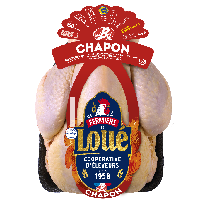 Chapon blanc de Loué Label Rouge IGP Maine